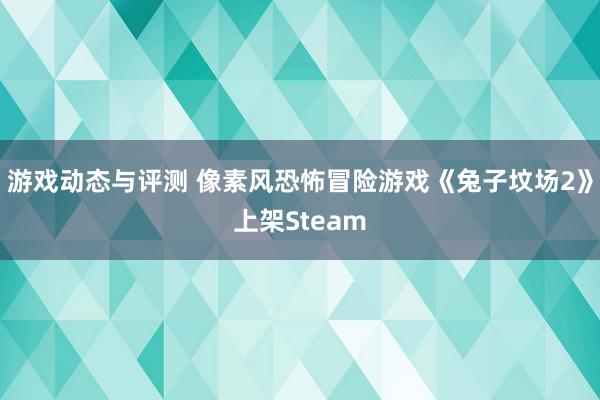 游戏动态与评测 像素风恐怖冒险游戏《兔子坟场2》上架Steam